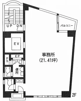 武居西新宿ビルの基準階図面