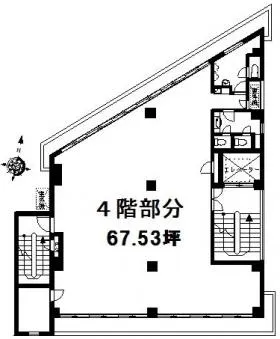 仲ビルの基準階図面