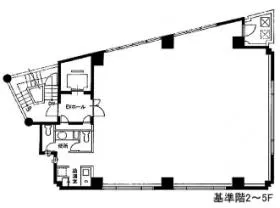 芝5ビルの基準階図面
