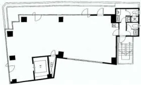 テラアシオス表参道ビルの基準階図面