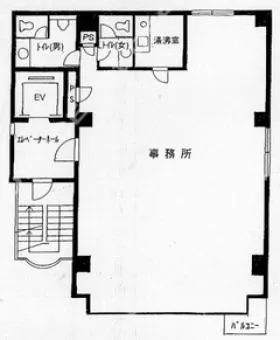 エクセル新宿御苑ビルの基準階図面