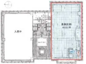 TOKYU REIT 下北沢スクエア(旧:ユニゾ下北沢ビル)の基準階図面