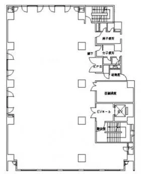 錦糸町スクエアビルの基準階図面