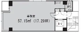 芝大門ABC館の基準階図面