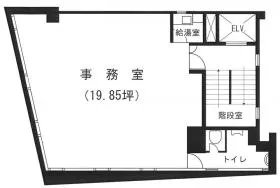 秀栄ビルの基準階図面