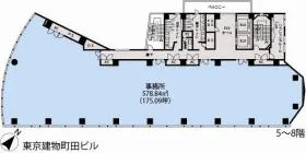 東京建物町田ビルの基準階図面