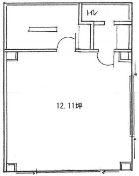 セゾンビル浜松町の基準階図面