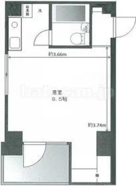 トーコー水道橋マンションの基準階図面