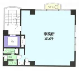 立川橋本ビルの基準階図面