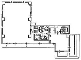 GABAN本社ビル本館の基準階図面