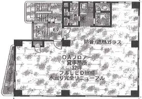 TYビルの基準階図面