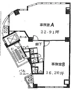 MBCビルディングの基準階図面