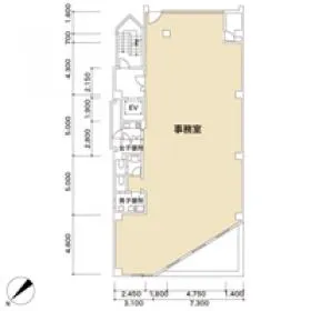 唐木ビルの基準階図面