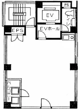 ニチリンビルの基準階図面