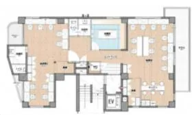 TERRACE HILL AOYAMA(リージェンシー新坂)ビルの基準階図面