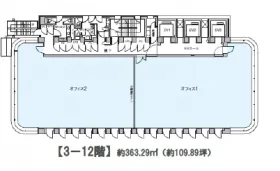 DLXビルディング(同和ライン)の基準階図面