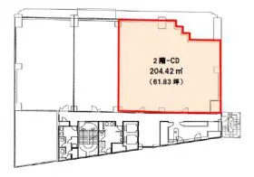 NMF高輪ビルの基準階図面