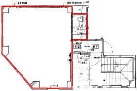 烏森通りビルの基準階図面