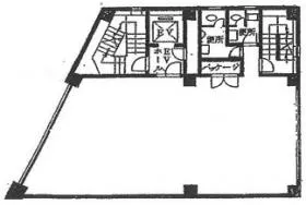 江戸新金網ビルの基準階図面