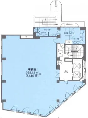 銀座山王ビルの基準階図面