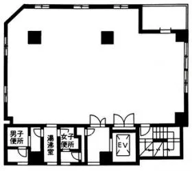 THE CORNER 芝公園ビルの基準階図面