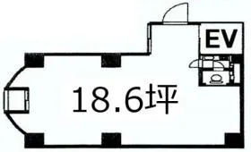 蔵前妙見屋ビルの基準階図面