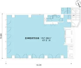 ランディック虎ノ門ビルの基準階図面