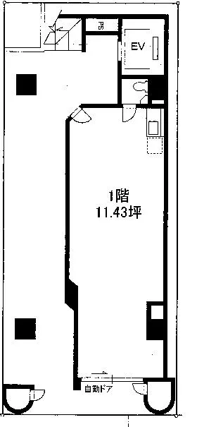ローズベイ新富町の基準階図面