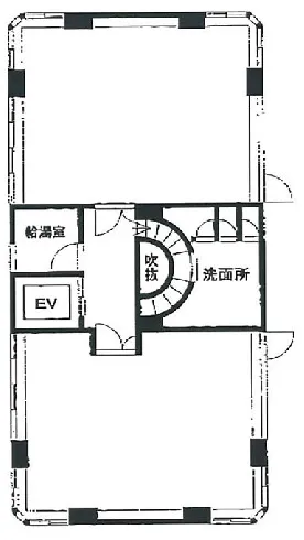 赤坂セブンビルの基準階図面