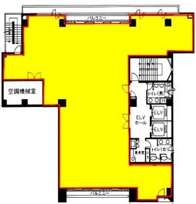 楠和日本橋ビルの基準階図面