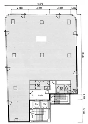 第1アマイビルの基準階図面