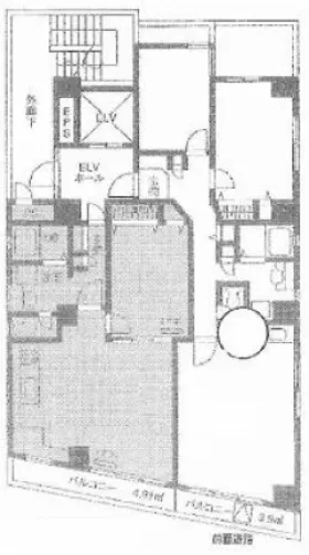 目白ITビルの基準階図面