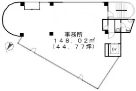 フォーラム中目黒ビルの基準階図面