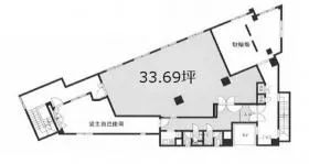 季美東大井ビルの基準階図面