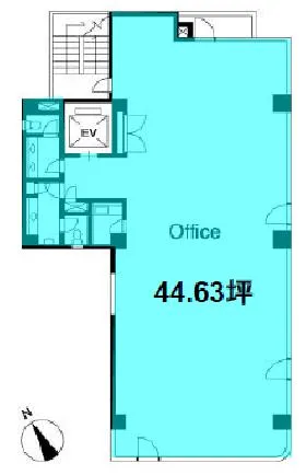 共和15番館ビルの基準階図面
