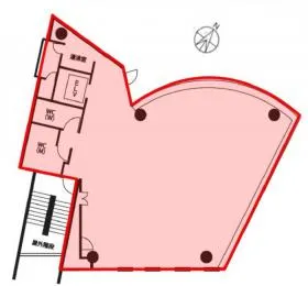 いちご目黒ビルの基準階図面