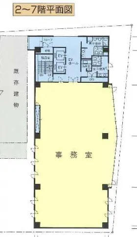 亀井ビルの基準階図面
