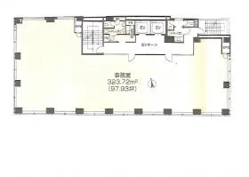 クローバー芝公園ビルの基準階図面