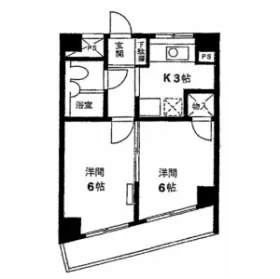 カーサヴェルデ経堂の基準階図面