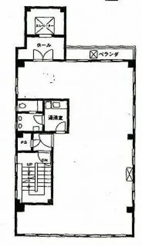 浜松町丸進ビルの基準階図面
