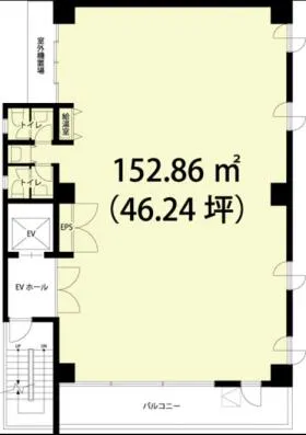 城南ビルの基準階図面