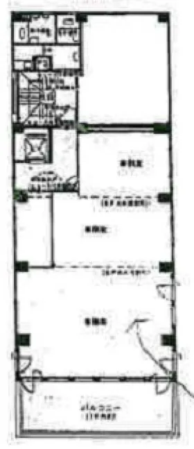 関内キャピタルビルの基準階図面