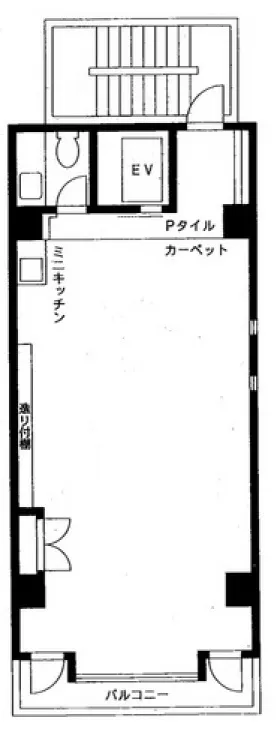 ロダンサイドビルの基準階図面