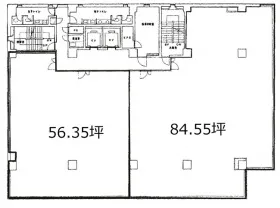 住友生命亀戸駅前ビルの基準階図面