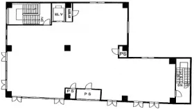 尾張屋第1ビルの基準階図面