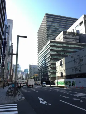 明治屋京橋ビルの外観