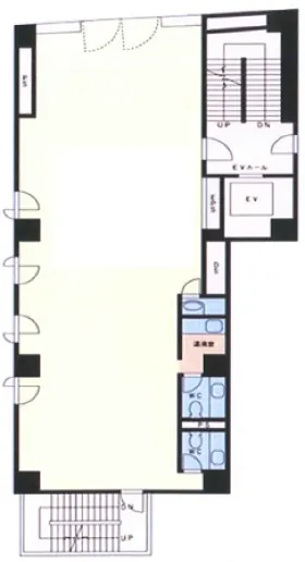 三軒茶屋ビルの基準階図面