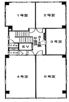 17山京ビルの基準階図面