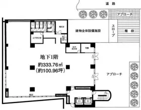 ヒルハウス ラ・クエステ1ビルの基準階図面