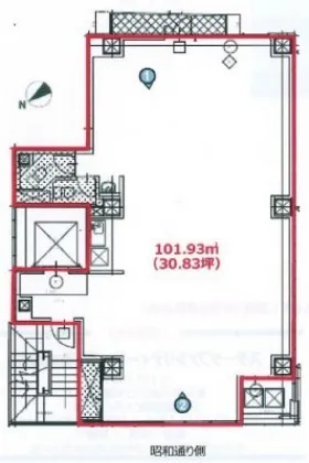 銀座サリスビルの基準階図面